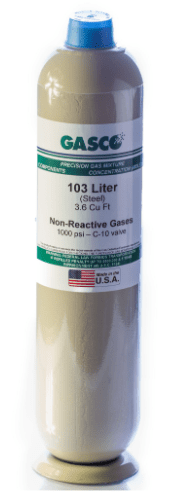 2.5% Methane / 100ppm CO / 18% O2 Nitrogen (N2) 103L