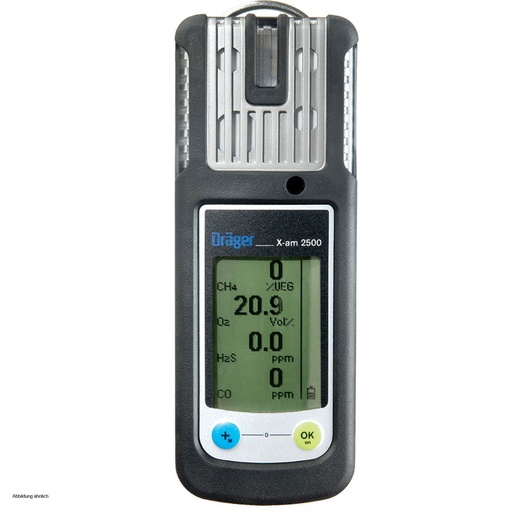 [8323918] Dräger X-am 2500 Basic Sensores (EX, O2, H2S, CO)